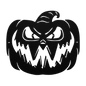 Scary Halloween Pumpkin Metal Wall Art - MAIKERU STUDIO