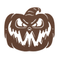 Scary Halloween Pumpkin Metal Wall Art - MAIKERU STUDIO