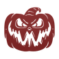 Scary Halloween Pumpkin Metal Wall Art - MAIKERU STUDIO