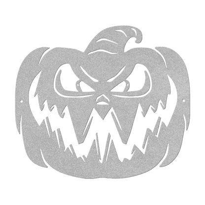 Scary Halloween Pumpkin Metal Wall Art - MAIKERU STUDIO