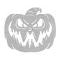 Scary Halloween Pumpkin Metal Wall Art - MAIKERU STUDIO