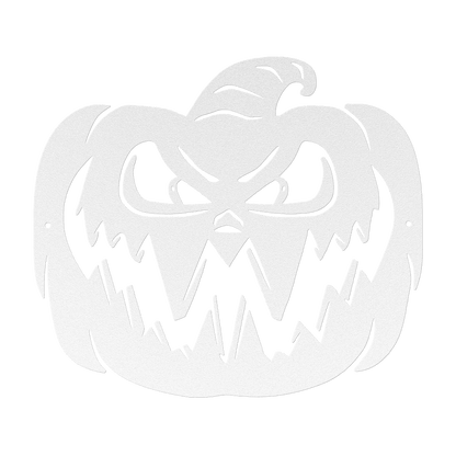 Scary Halloween Pumpkin Metal Wall Art - MAIKERU STUDIO