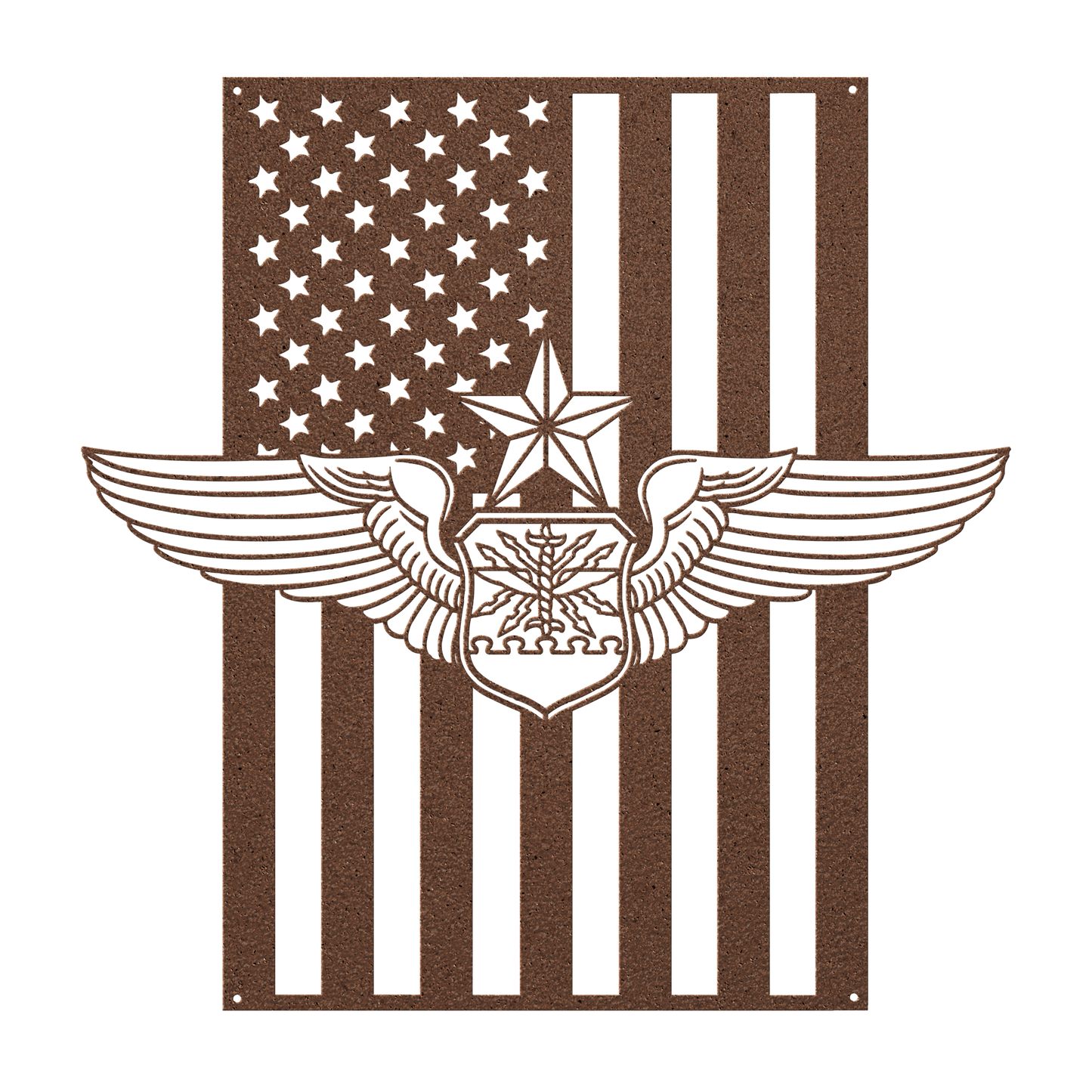 Senior Navigator Wings | American Flag Tribute - MAIKERU STUDIO