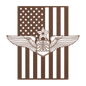 Senior Navigator Wings | American Flag Tribute - MAIKERU STUDIO