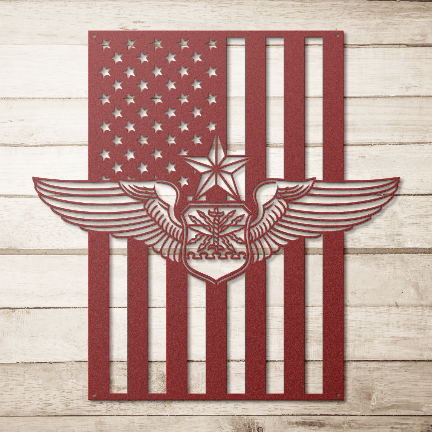 Senior Navigator Wings | American Flag Tribute - MAIKERU STUDIO