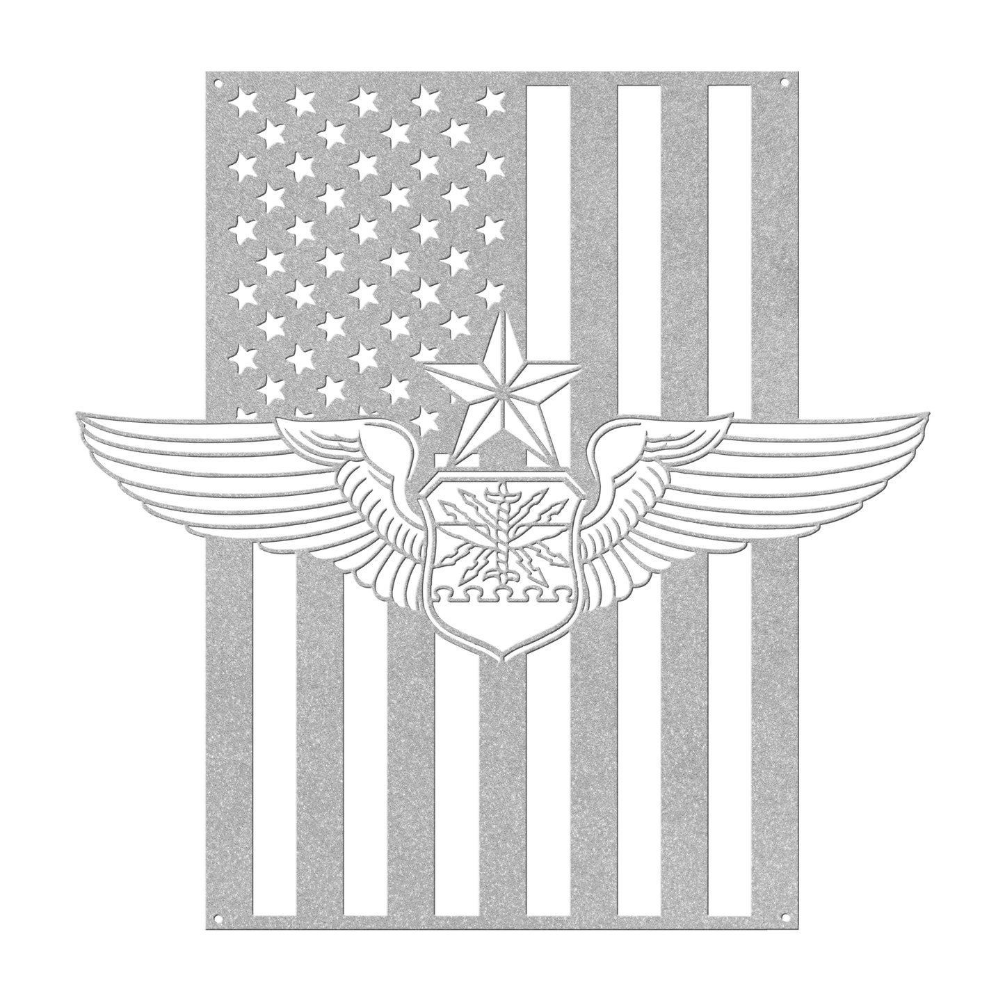 Senior Navigator Wings | American Flag Tribute - MAIKERU STUDIO