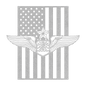 Senior Navigator Wings | American Flag Tribute - MAIKERU STUDIO