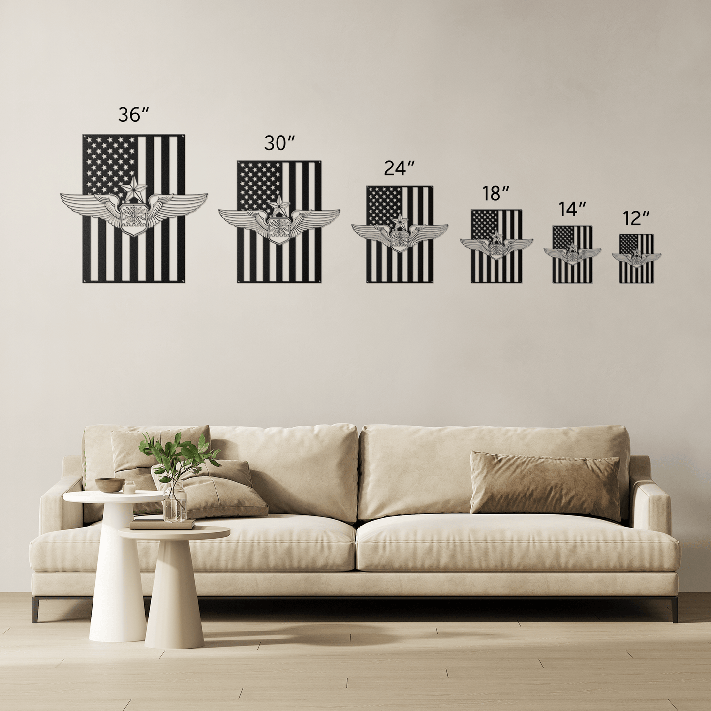 Senior Navigator Wings | American Flag Tribute - MAIKERU STUDIO
