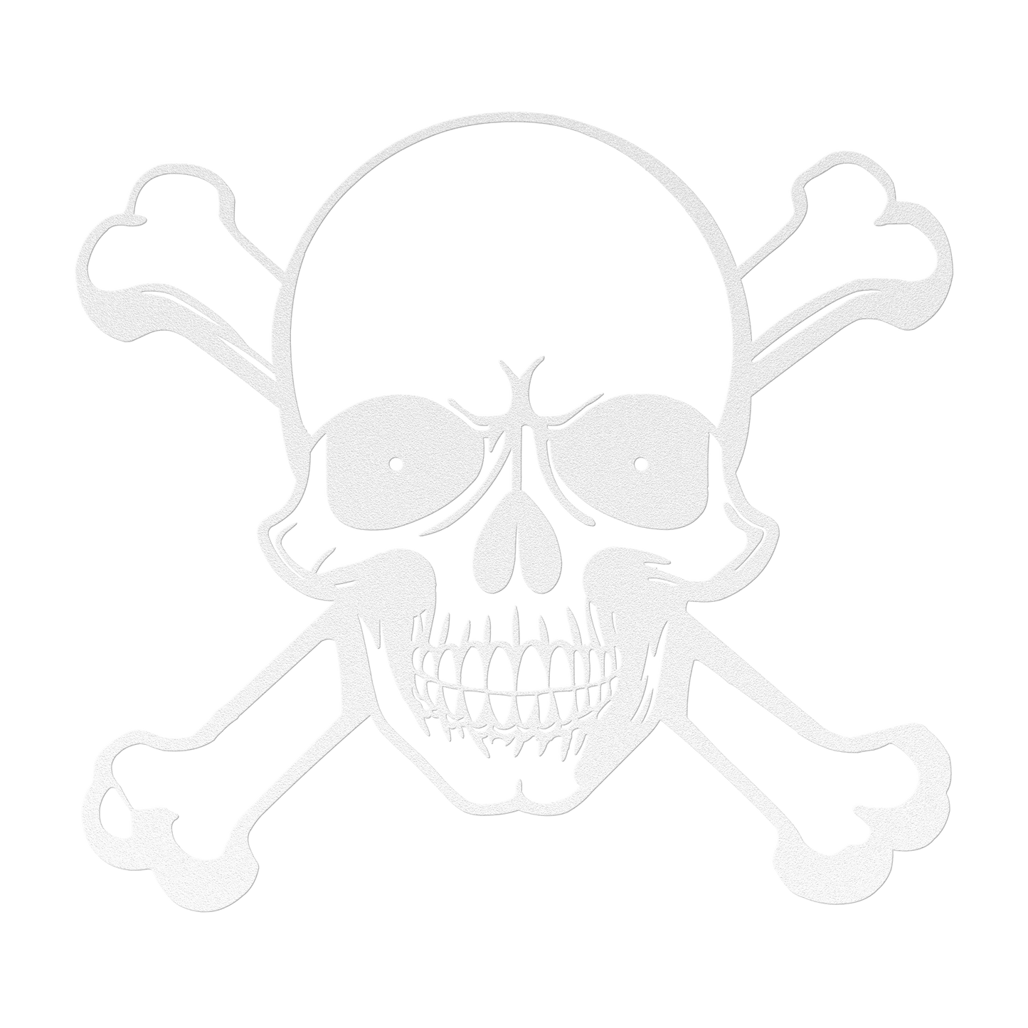 Skull & Cross Bones Halloween Metal Wall Art | Scary Decor for Fall - MAIKERU STUDIO