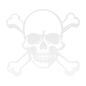 Skull & Cross Bones Halloween Metal Wall Art | Scary Decor for Fall - MAIKERU STUDIO