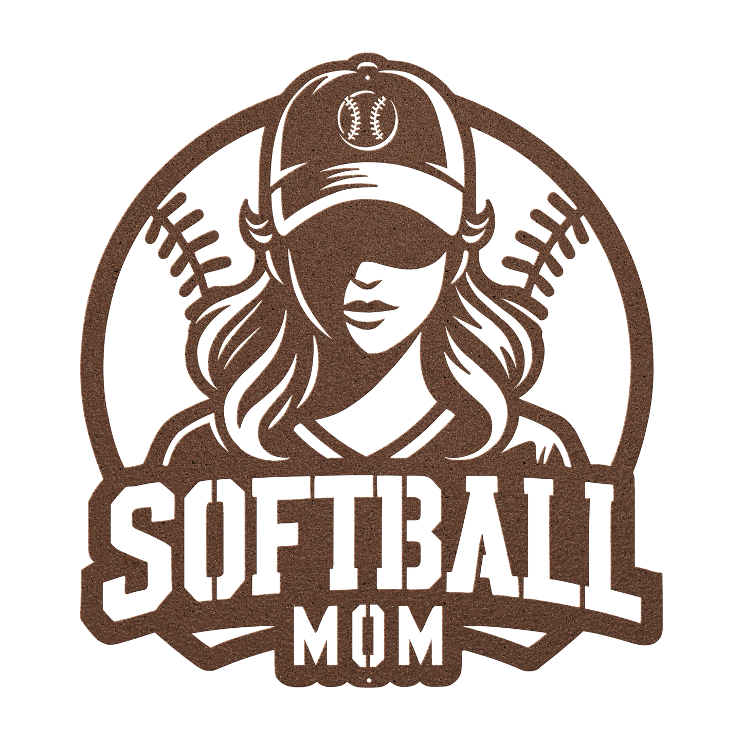 Softball Mom Metal Wall Art - MAIKERU STUDIO