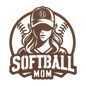 Softball Mom Metal Wall Art - MAIKERU STUDIO