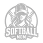 Softball Mom Metal Wall Art - MAIKERU STUDIO