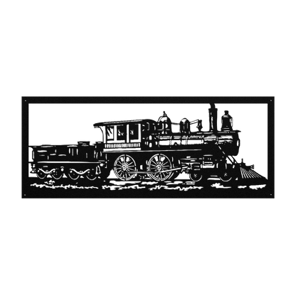 Steam Train Metal Wall Art - MAIKERU STUDIO