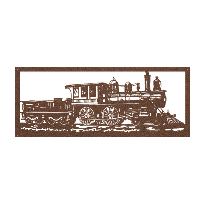 Steam Train Metal Wall Art - MAIKERU STUDIO