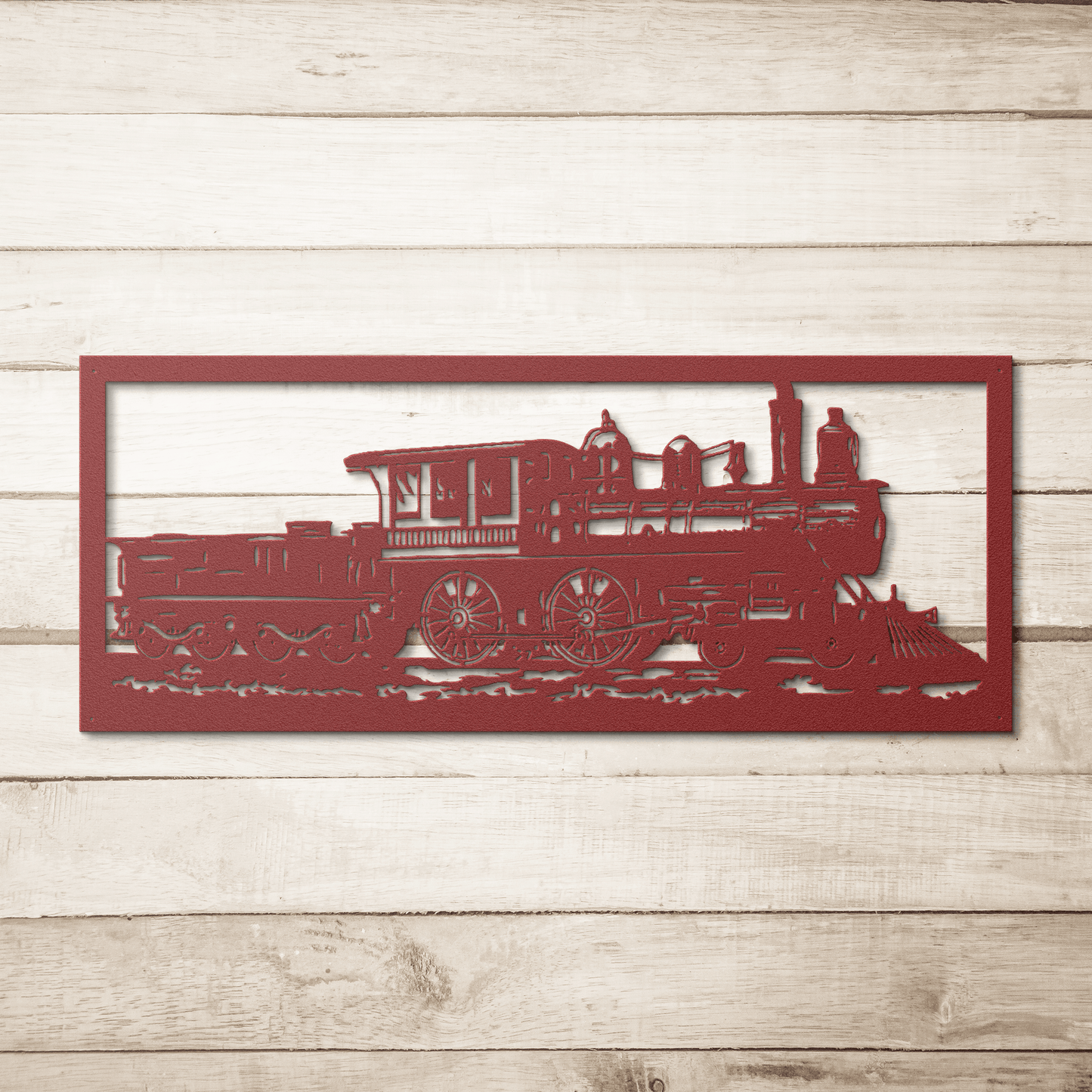 Steam Train Metal Wall Art - MAIKERU STUDIO