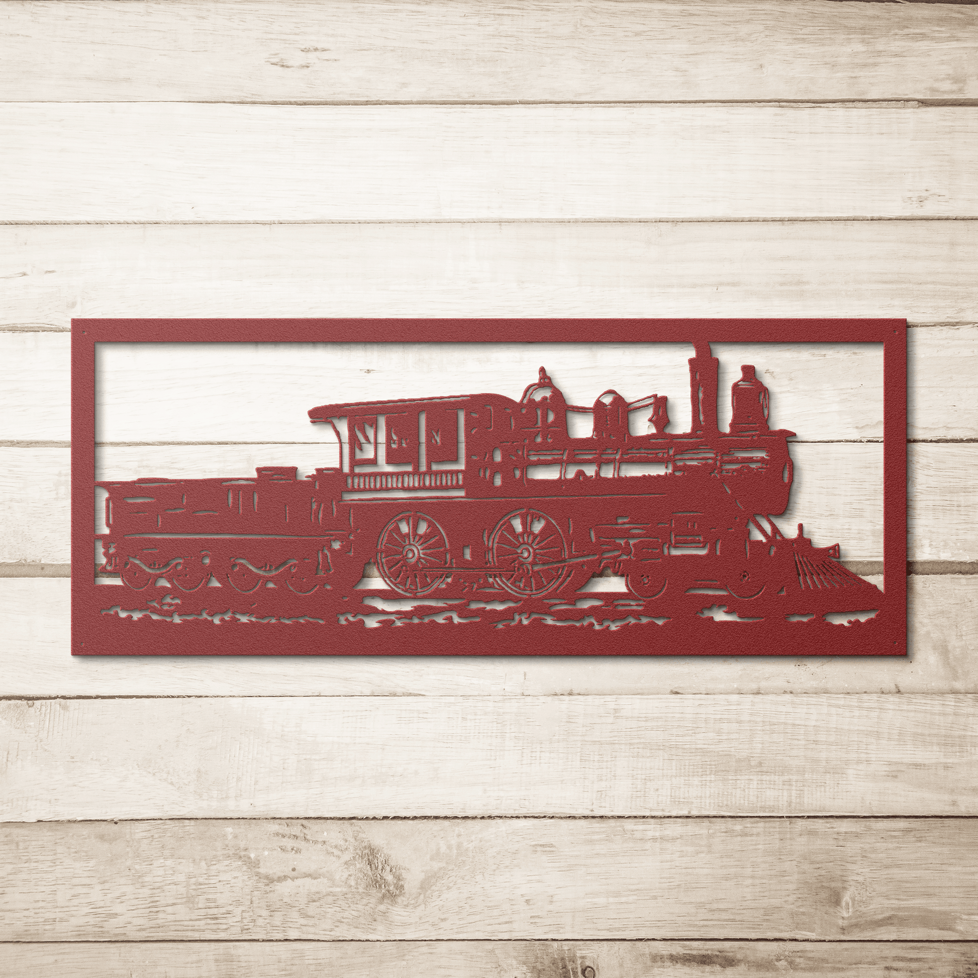 Steam Train Metal Wall Art - MAIKERU STUDIO