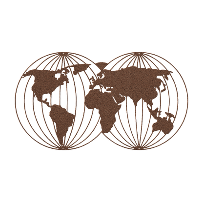 Two Worlds Metal Wall Art - MAIKERU STUDIO