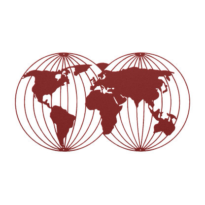 Two Worlds Metal Wall Art - MAIKERU STUDIO