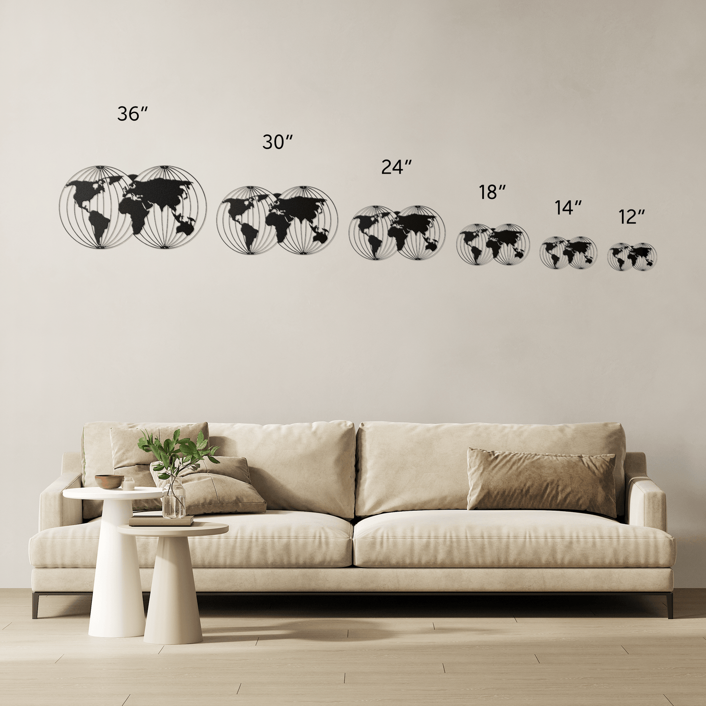 Two Worlds Metal Wall Art - MAIKERU STUDIO