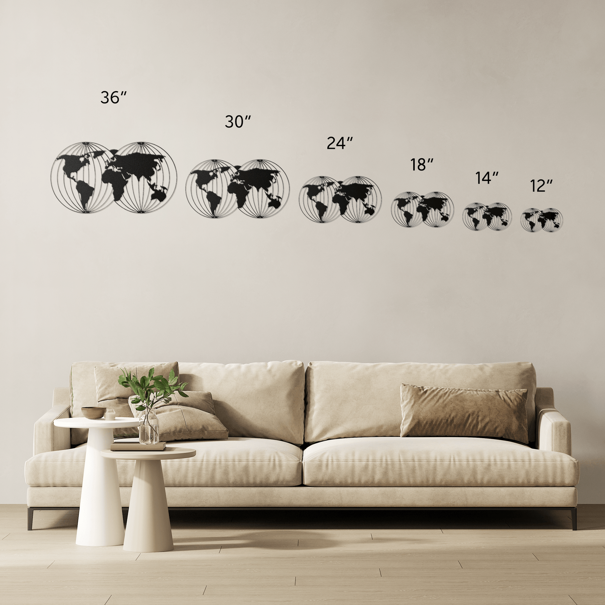 Two Worlds Metal Wall Art - MAIKERU STUDIO
