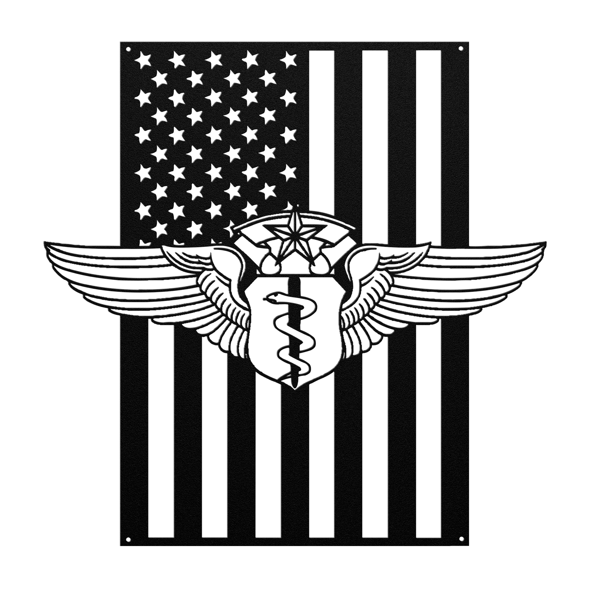 U.S. Air Force Chief Flight Surgeon Wings | American Flag Tribute - MAIKERU STUDIO