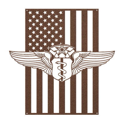 U.S. Air Force Chief Flight Surgeon Wings | American Flag Tribute - MAIKERU STUDIO
