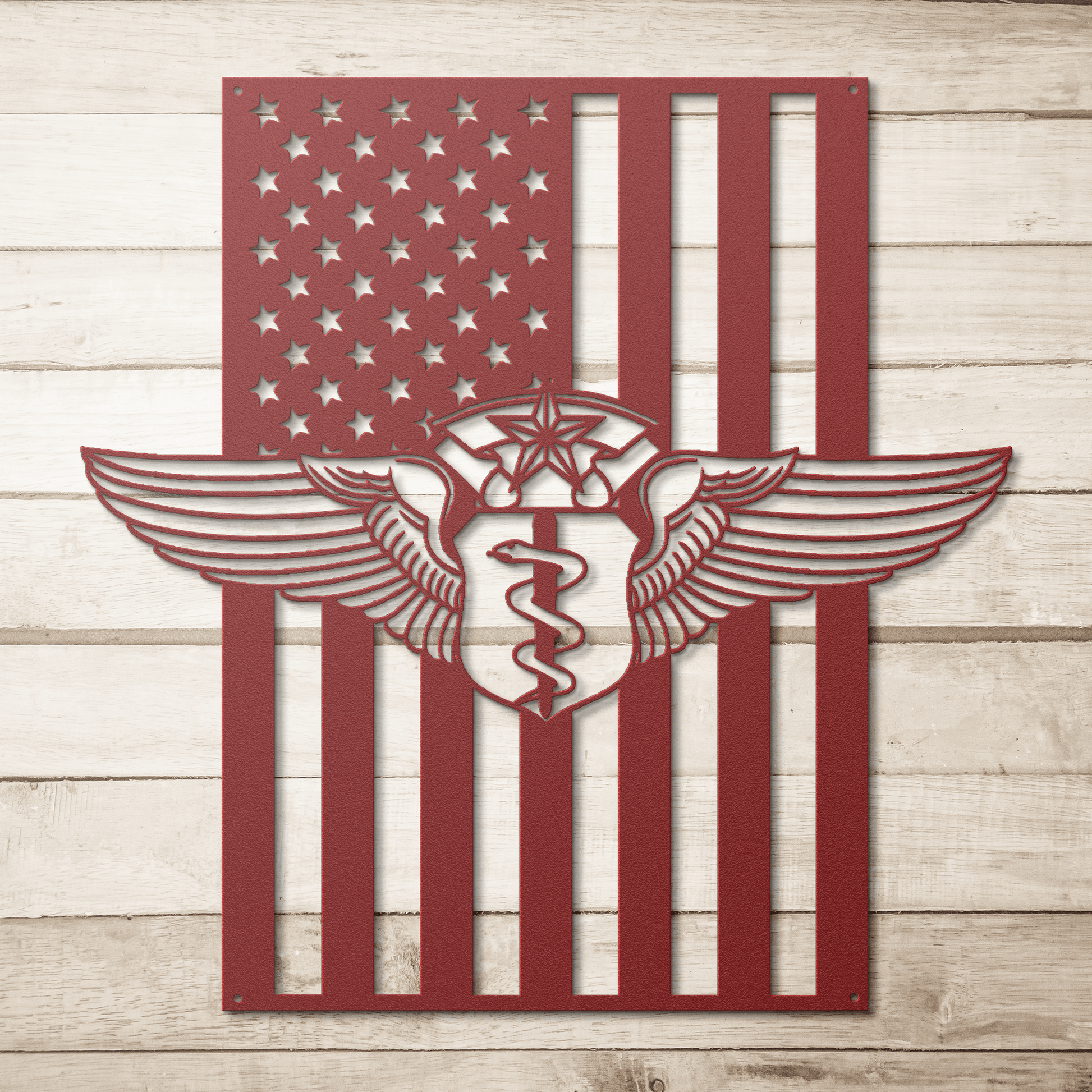 U.S. Air Force Chief Flight Surgeon Wings | American Flag Tribute - MAIKERU STUDIO