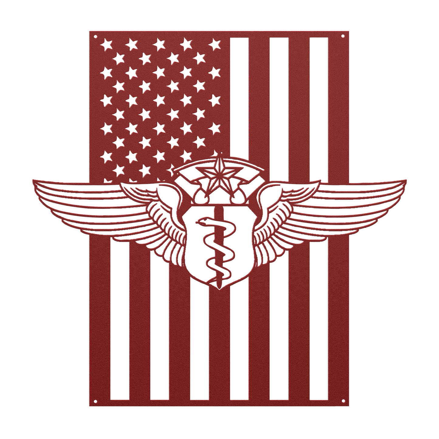U.S. Air Force Chief Flight Surgeon Wings | American Flag Tribute - MAIKERU STUDIO