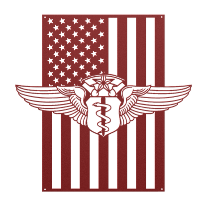 U.S. Air Force Chief Flight Surgeon Wings | American Flag Tribute - MAIKERU STUDIO