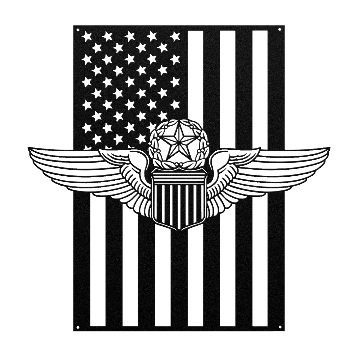 U.S. Air Force Master Pilot Wings | American Flag Tribute - MAIKERU STUDIO