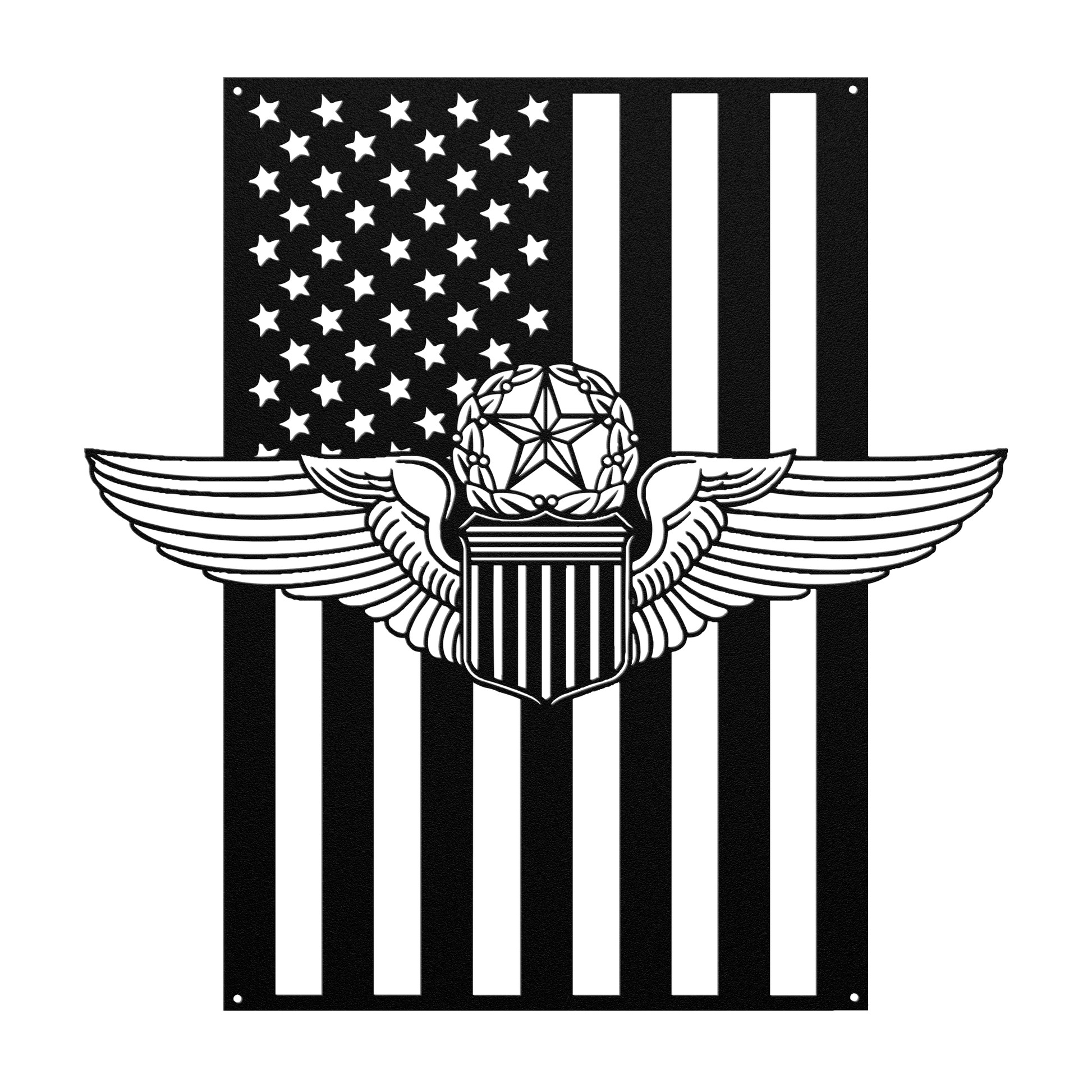 U.S. Air Force Master Pilot Wings | American Flag Tribute - MAIKERU STUDIO