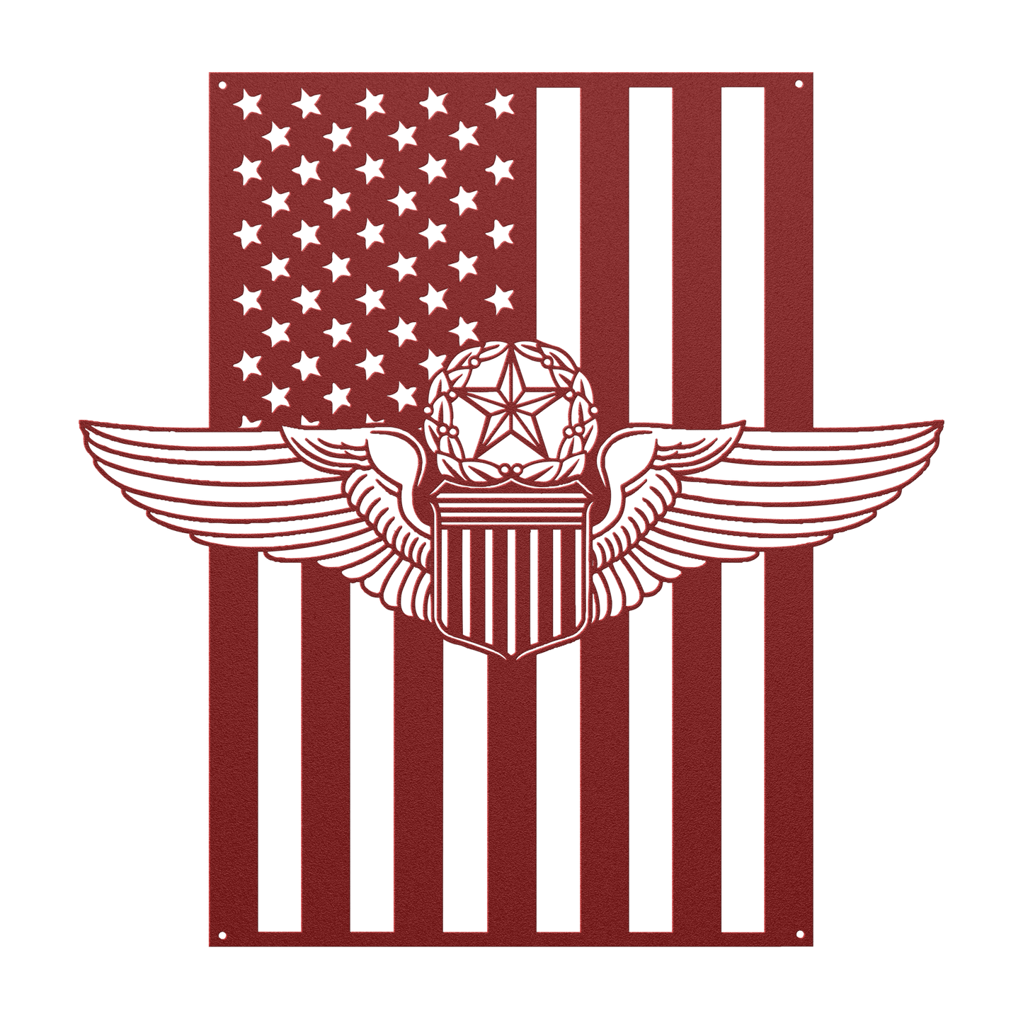 U.S. Air Force Master Pilot Wings | American Flag Tribute - MAIKERU STUDIO