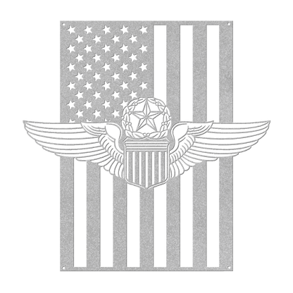 U.S. Air Force Master Pilot Wings | American Flag Tribute - MAIKERU STUDIO