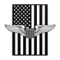 U.S. Air Force Pilot Wings | American Flag Tribute - MAIKERU STUDIO