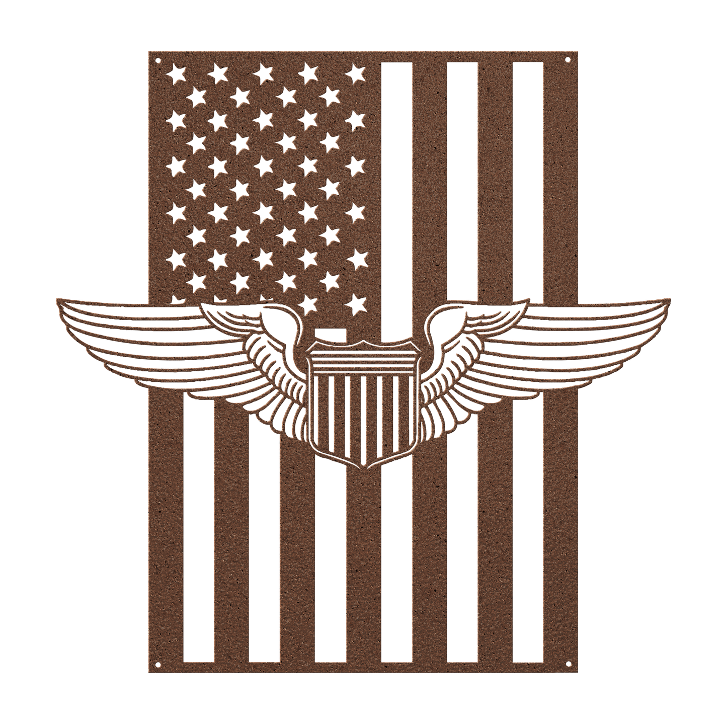 U.S. Air Force Pilot Wings | American Flag Tribute - MAIKERU STUDIO