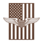 U.S. Air Force Pilot Wings | American Flag Tribute - MAIKERU STUDIO