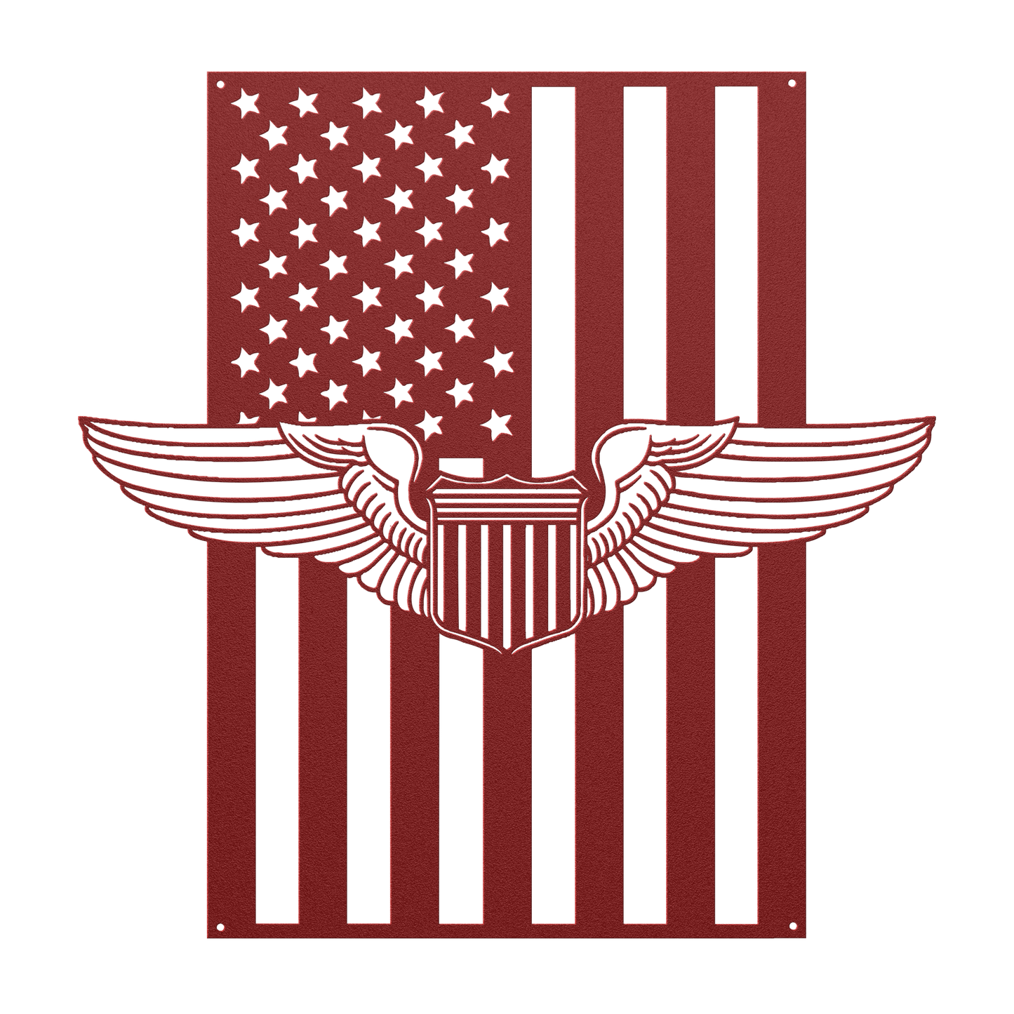 U.S. Air Force Pilot Wings | American Flag Tribute - MAIKERU STUDIO
