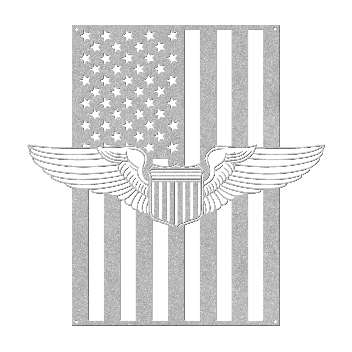 U.S. Air Force Pilot Wings | American Flag Tribute - MAIKERU STUDIO