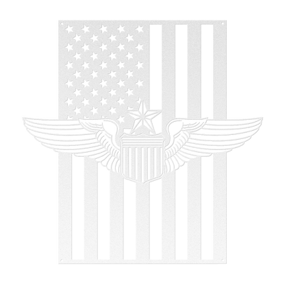 U.S. Air Force Senior Pilot Wings | American Flag Tribute - MAIKERU STUDIO
