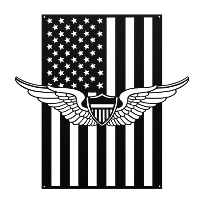 U.S Army Aviation Wings | American Flag Tribute - MAIKERU STUDIO