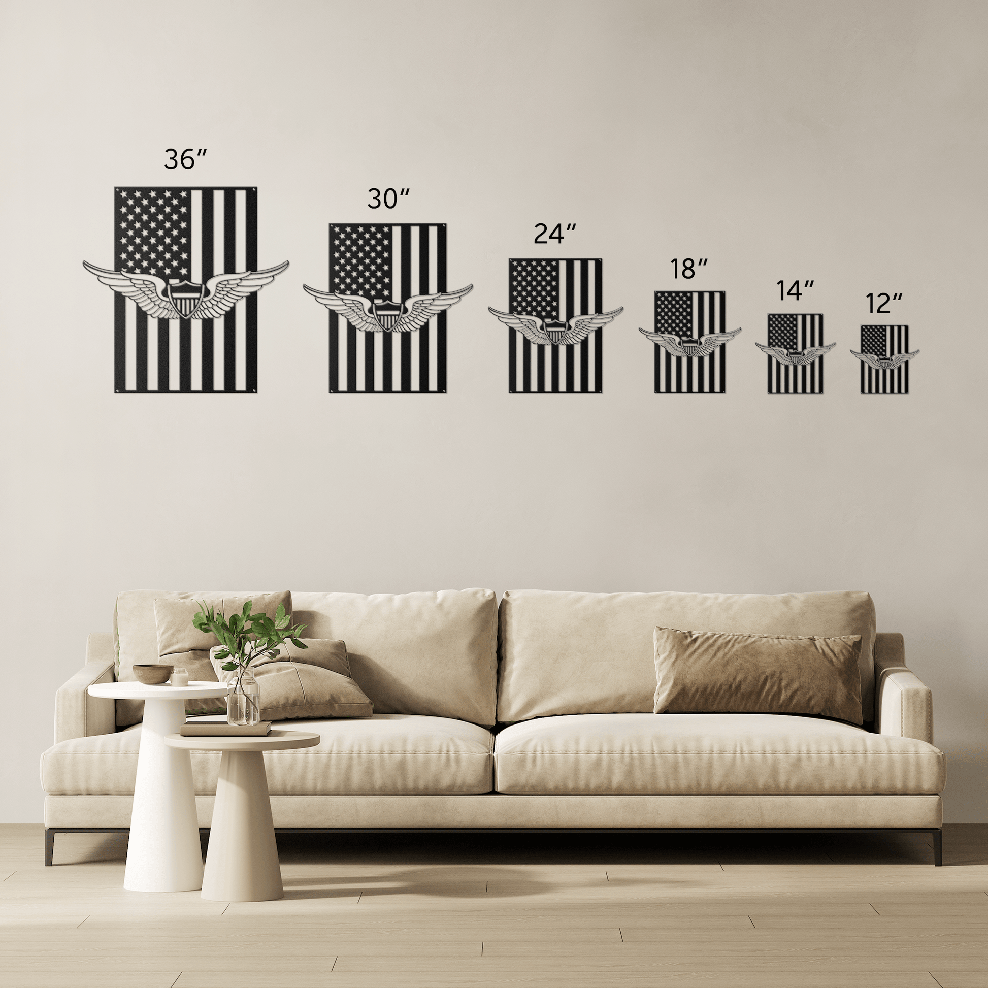 U.S Army Aviation Wings | American Flag Tribute - MAIKERU STUDIO