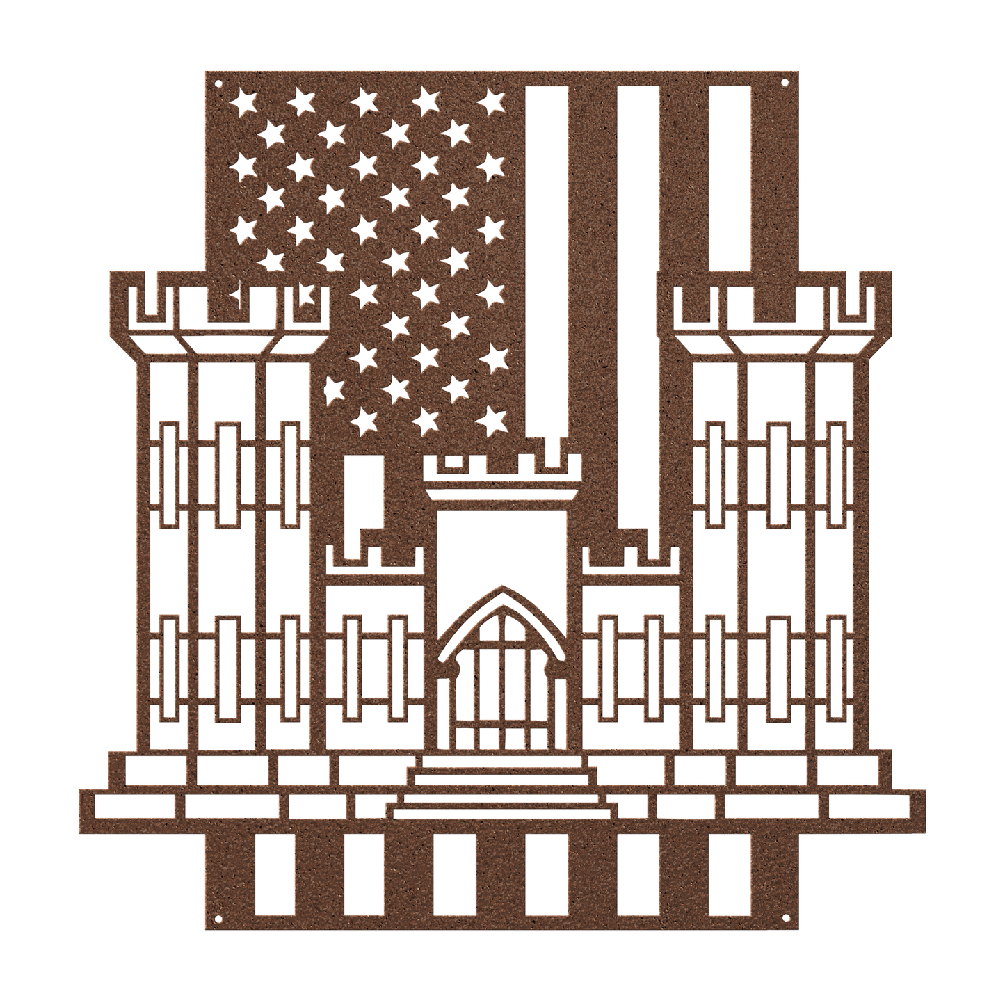 U.S. Army Corps of Engineers Corps Castle | American Flag Tribute - MAIKERU STUDIO