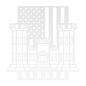 U.S. Army Corps of Engineers Corps Castle | American Flag Tribute - MAIKERU STUDIO