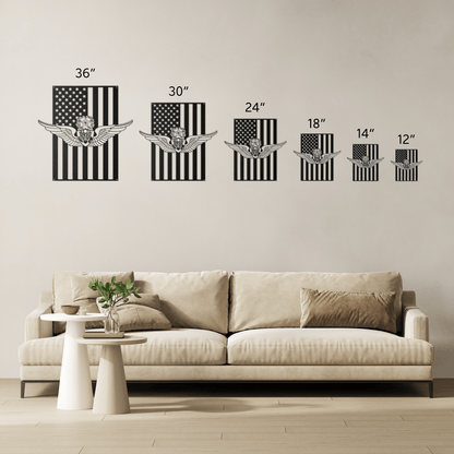 U.S. Army Master Aircrew Wings | American Flag Tribute - MAIKERU STUDIO