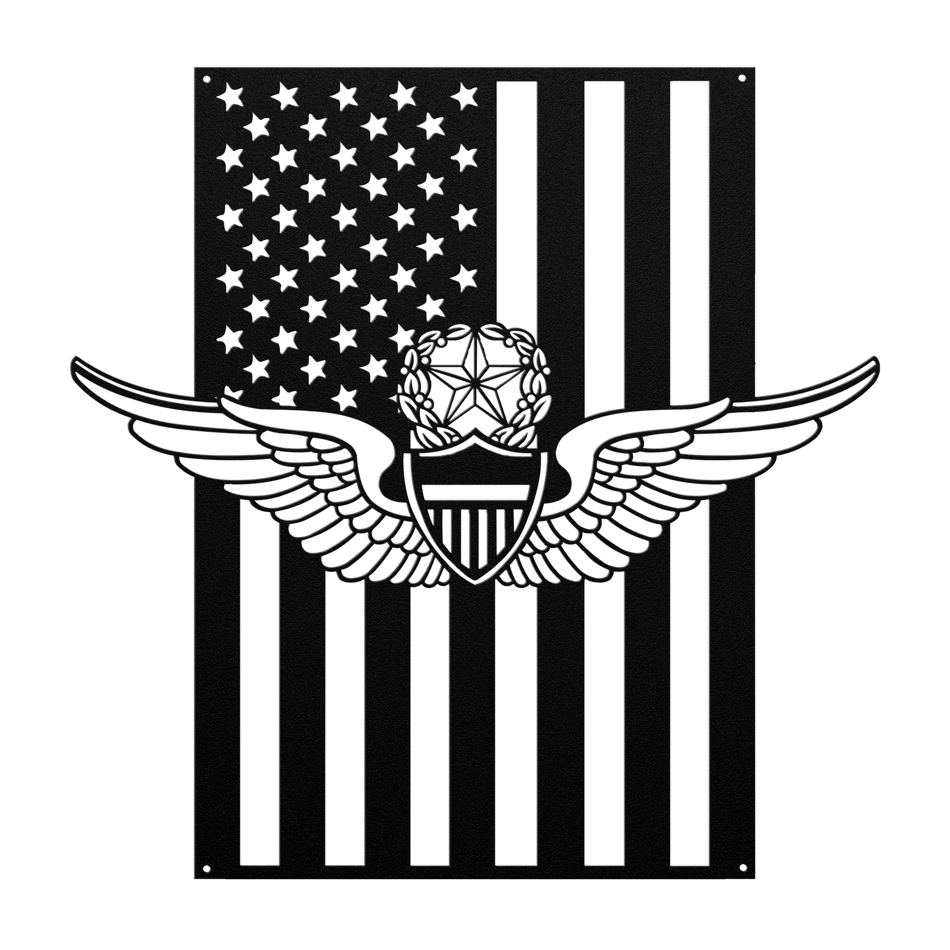 U.S. Army Master Aviation Wings | American Flag Tribute - MAIKERU STUDIO