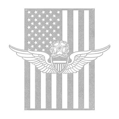 U.S. Army Master Aviation Wings | American Flag Tribute - MAIKERU STUDIO