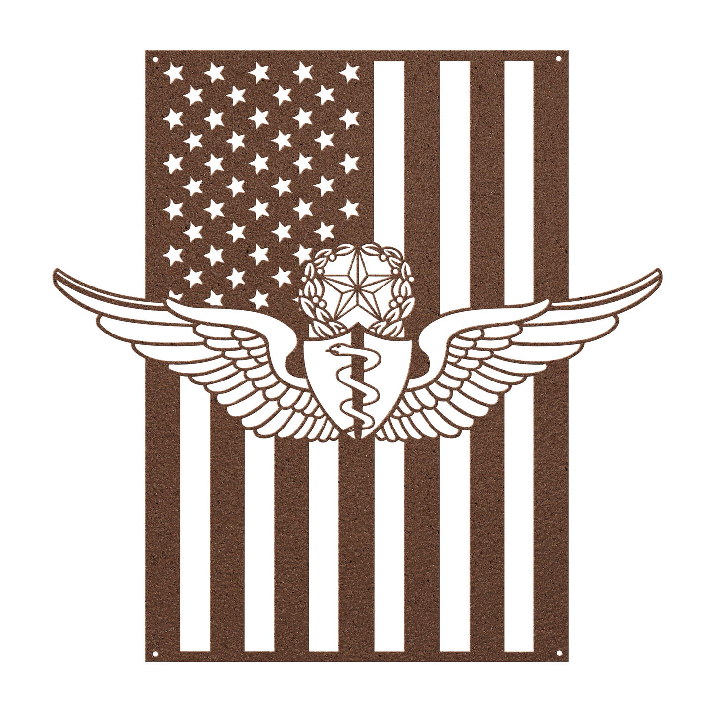 U.S. Army Master Flight Surgeon Wings | American Flag Tribute - MAIKERU STUDIO