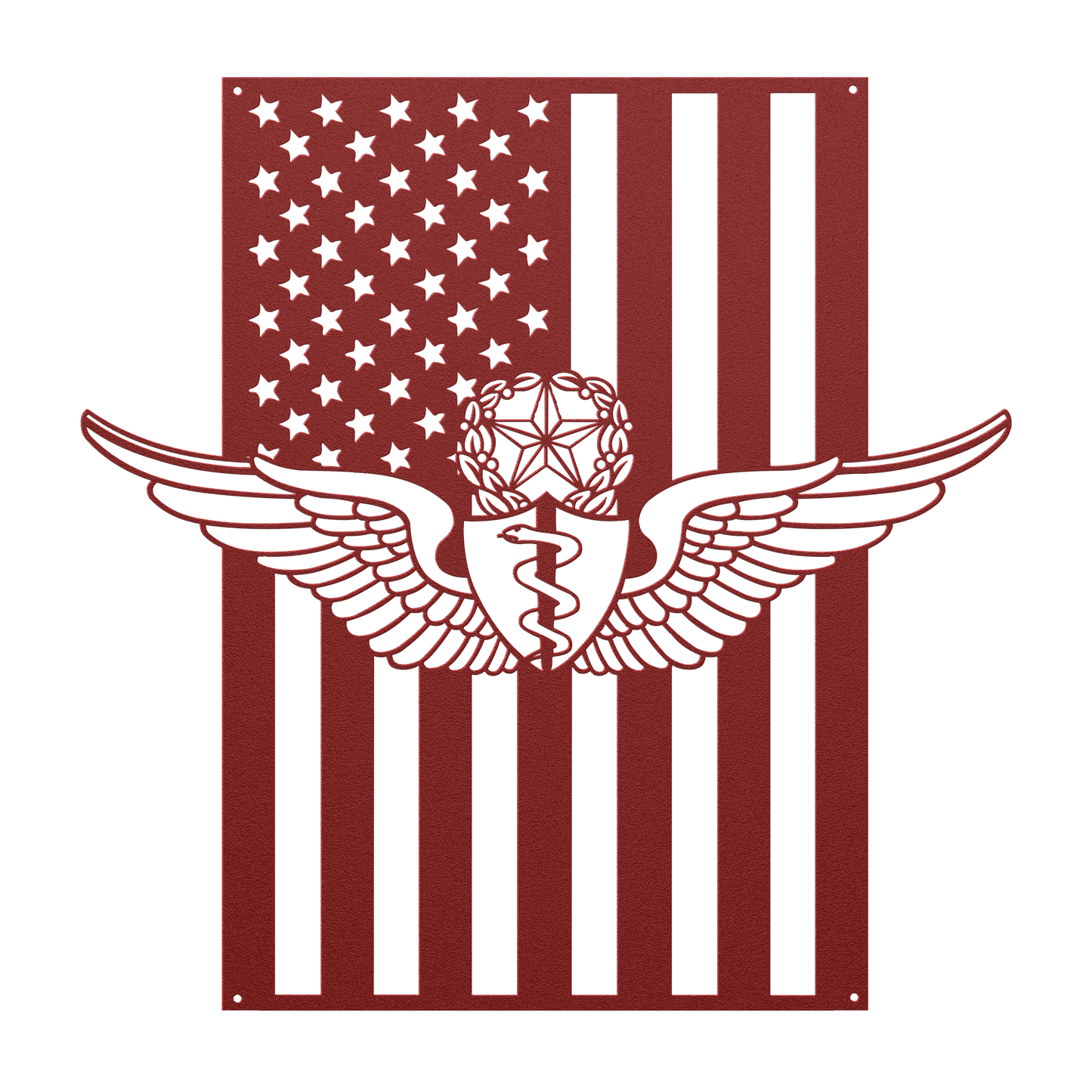U.S. Army Master Flight Surgeon Wings | American Flag Tribute - MAIKERU STUDIO