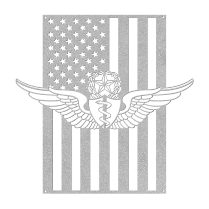 U.S. Army Master Flight Surgeon Wings | American Flag Tribute - MAIKERU STUDIO